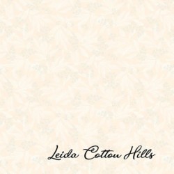 Tela para patchwork con hojas suaves sobre crema ∙ Leida Cotton Hills