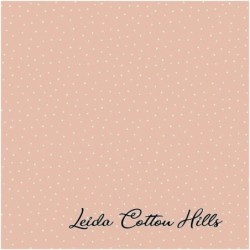 Tela para patchwork con puntitos sobre color rosa ∙ Leida Cotton Hills