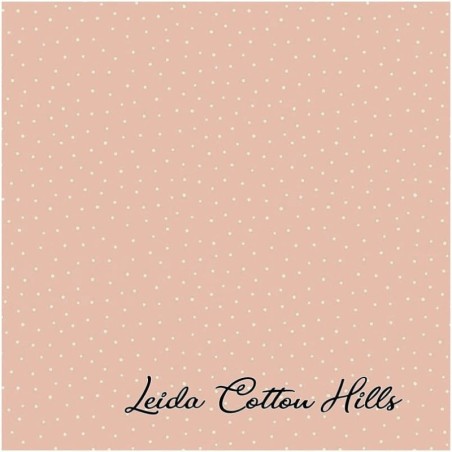 Tela para patchwork con puntitos sobre color rosa ∙ Leida Cotton Hills