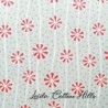 Tela para patchwork con flores rojas sobre gris ∙ Leida Cotton Hills