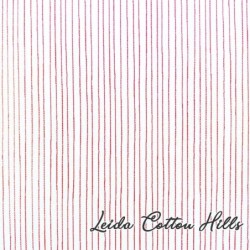 Tela para patchwork con rayas finas en color rojo ∙ Leida Cotton Hills