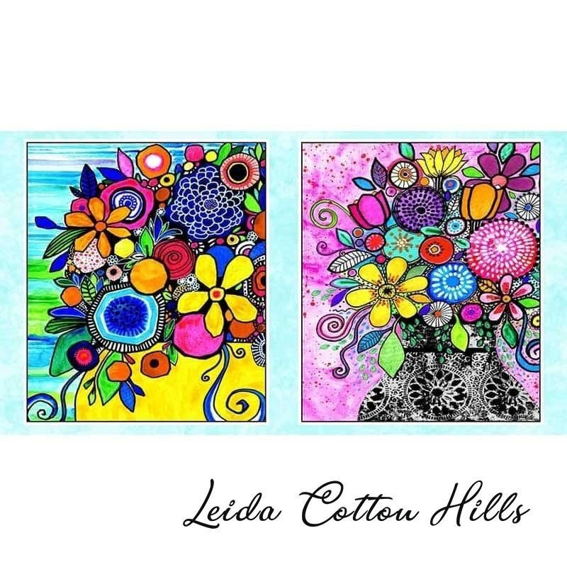 Panel para patchwork multifloral ∙ Leida Cotton Hills