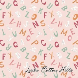 Tela para patchwork con letras de colores ∙ Leida Cotton Hills