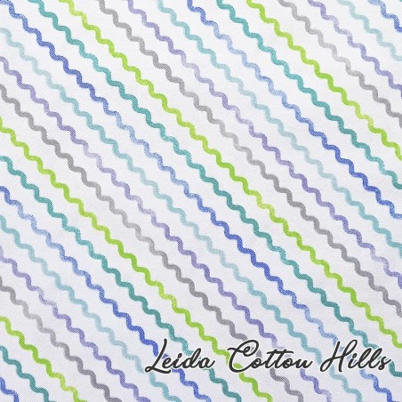 Tela para patchwork con líneas onduladas ∙ Leida Cotton Hills