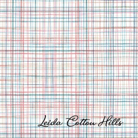 Tela para patchwork con líneas cruzadas ∙ Leida Cotton Hills