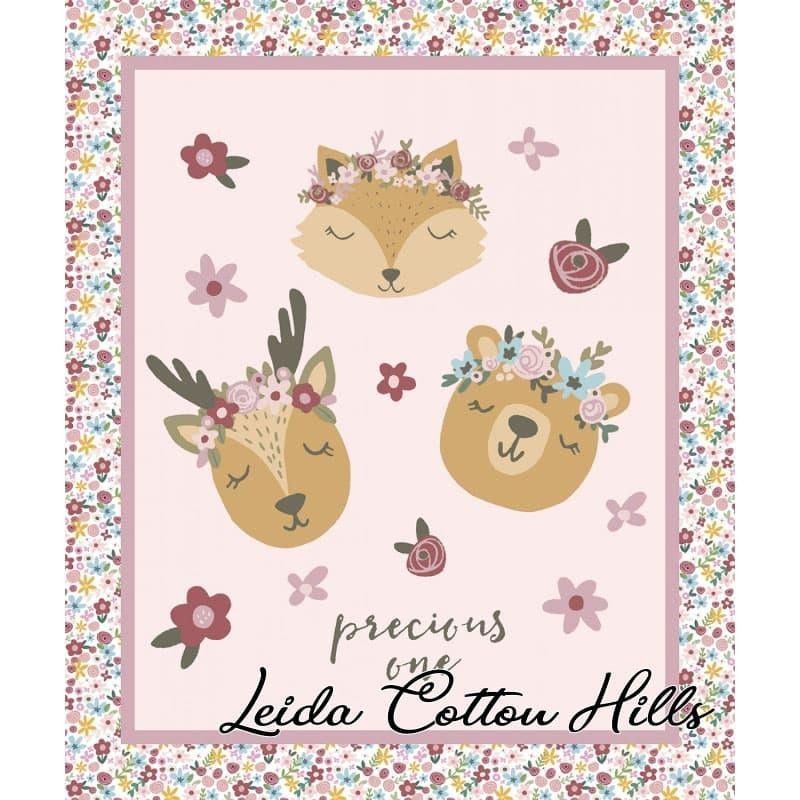 Panel tela para patchwork dulces animalitos ∙ Leida Cotton Hills