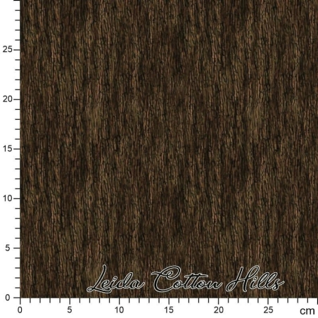 Tela para patchwork con dibujo de corteza de árbol oscura