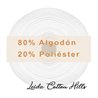 Guata mezcla 80% algodón blanqueado y 20% poliéster de Cottnatur ∙ Leida Cotton Hills