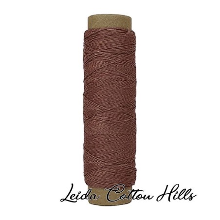 Hilo de lino Roselló en color 198 tabaco ∙ Leida Cotton Hills