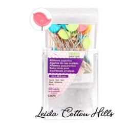 Alfileres de pajaritos con cabeza plana para patchwork de Ideas ∙ Leida Cotton Hills