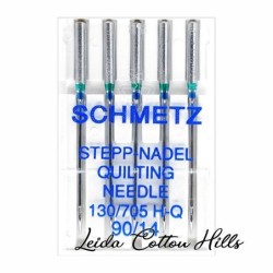 Aguja para acolchar 90/14 con talón plano para máquina doméstica de Schmetz ∙ Leida Cotton Hills
