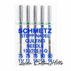 Aguja para acolchar surtido 75-90 con talón plano para máquina doméstica de Schmetz ∙ Leida Cotton Hills