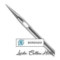 Aguja para bordar 90/14 con talón plano para máquina doméstica de Schmetz