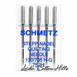 Agujas para acolchar 75/11 con talón plano para máquina doméstica de Schmetz ∙ Leida Cotton Hills