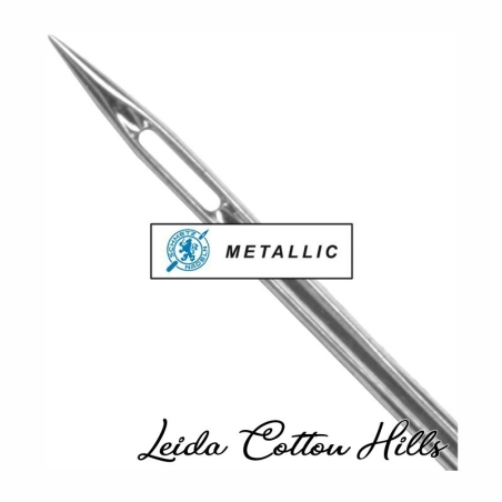 Agujas metálica 90/14 con talón plano para máquina doméstica de Schmetz