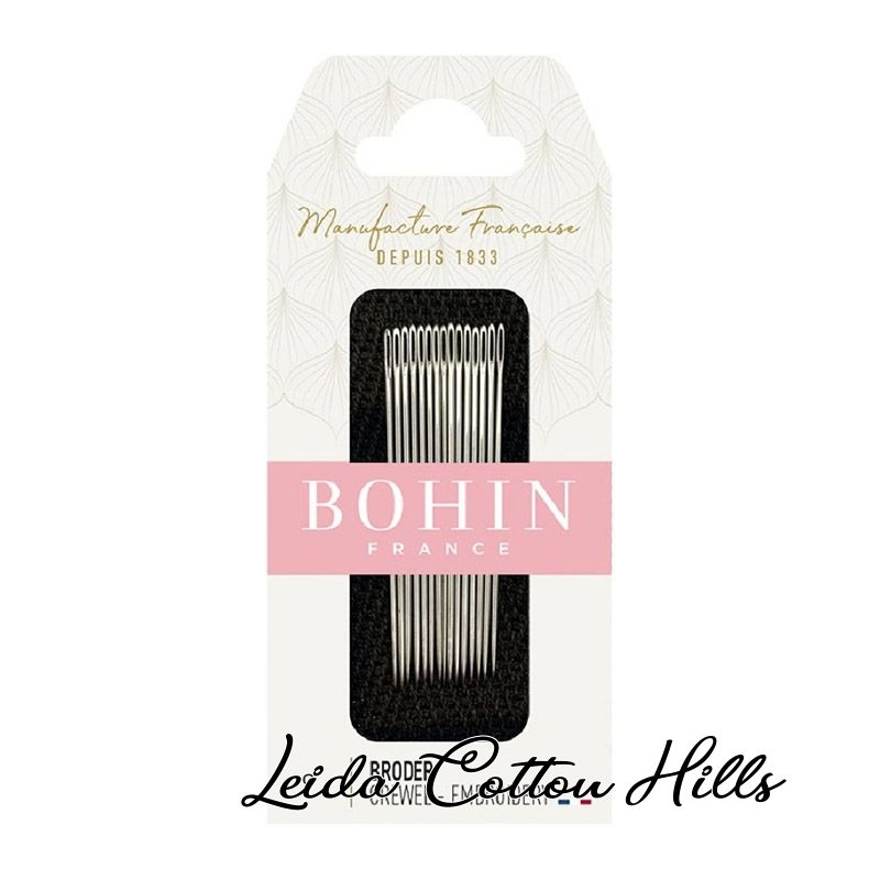 Agujas para bordar N.º 9 de Bohin ∙ Leida Cotton Hills