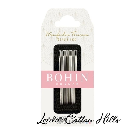 Agujas para bordar N.º 9 de Bohin ∙ Leida Cotton Hills