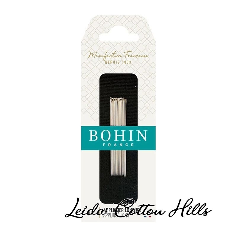 Agujas largas para aplicar N.º 12 de Bohin ∙ Leida Cotton Hills
