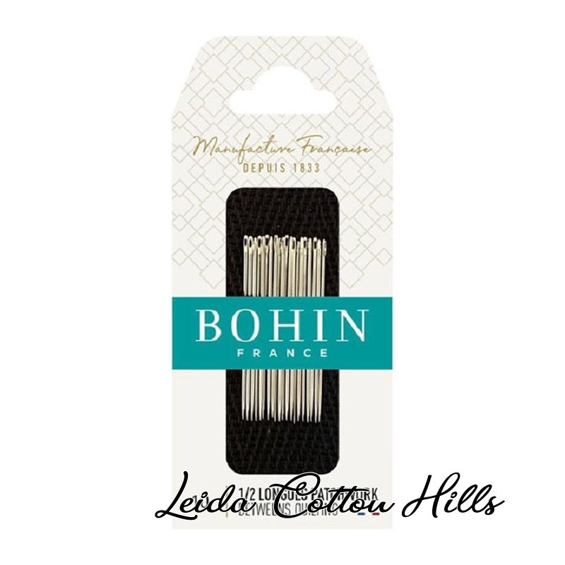 Agujas mediana para acolchar N.º 10 de Bohin ∙ Leida Cotton Hills