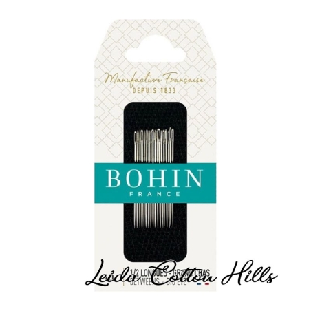 Agujas mediana con ojo grande para acolchar N.º 10 de Bohin ∙ Leida Cotton Hills