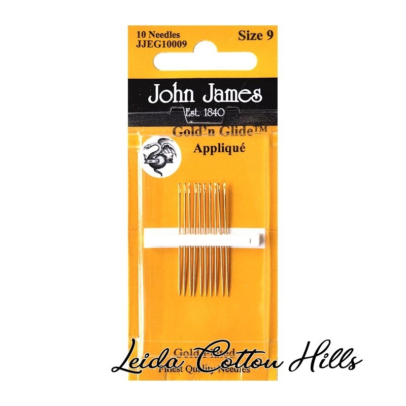 Agujas para aplicación gold´n glide N.º 9 de John James ∙ Leida Cotton Hills