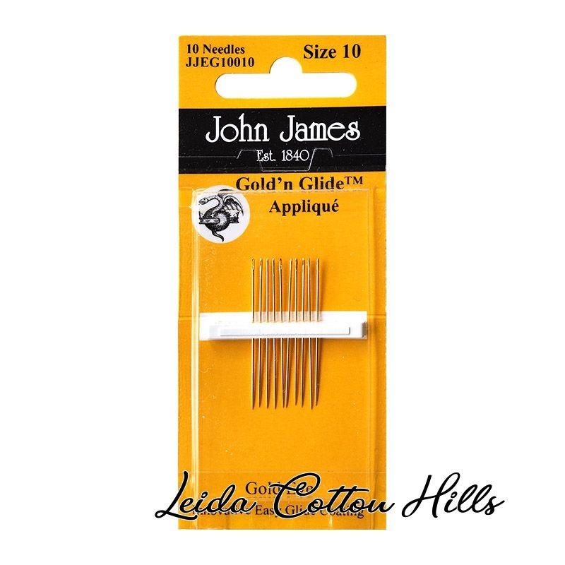Agujas para aplicación gold´n glide N.º 10 de John James ∙ Leida Cotton Hills