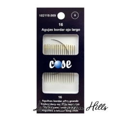 Agujas para bordar con ojo largo N.º 9 de Cose ∙ Leida Cotton Hills