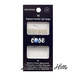 Agujas para bordar con ojo largo N.º 10 de Cose ∙ Leida Cotton Hills