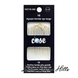 Agujas para bordar con ojo largo Surtido 3-9 de Cose ∙ Leida Cotton Hills