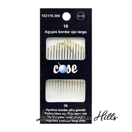 Agujas para bordar con ojo largo Surtido 3-9 de Cose ∙ Leida Cotton Hills