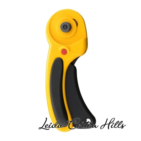 Cúter rotativo Ø 45 mm con sistema de seguridad y ergonómico de Olfa