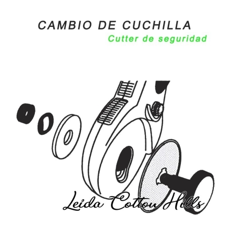 Cúter rotativo Ø 45 mm con sistema de seguridad y ergonómico de Olfa