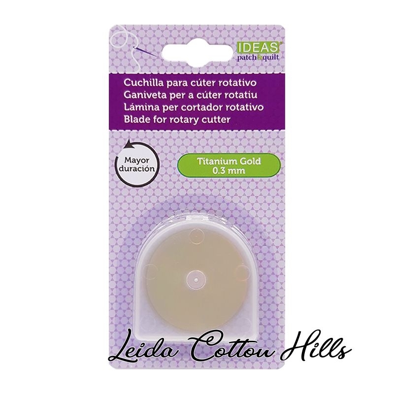 Cuchilla recta titanium gold Ø 45 mm  de Ideas ∙ Leida Cotton Hills