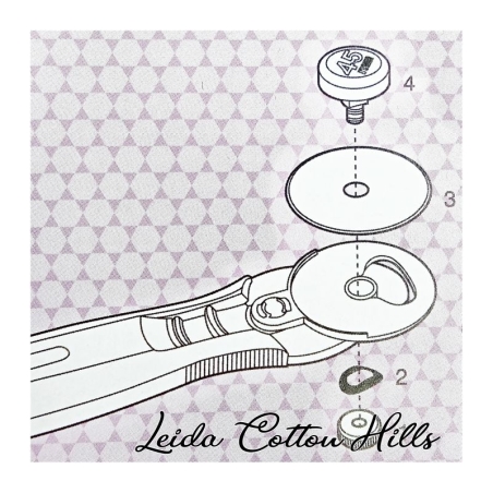 Cuchilla recta titanium gold Ø 45 mm  de Ideas