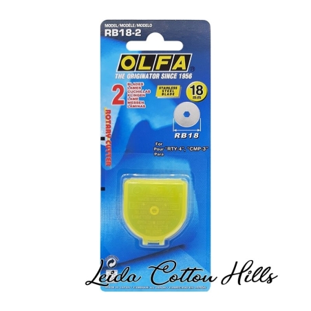 Cuchilla recta Ø 18 mm RB18-2 de Olfa ∙ Leida Cotton Hills