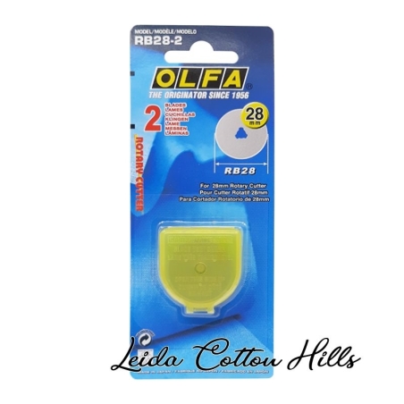 Cuchilla recta Ø 28 mm RB28-2 de Olfa ∙ Leida Cotton Hills