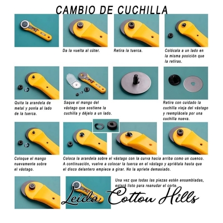 Cuchilla recta endurance Ø 45 mm  de Olfa
