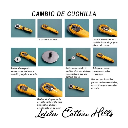 Cuchilla recta endurance Ø 45 mm  de Olfa