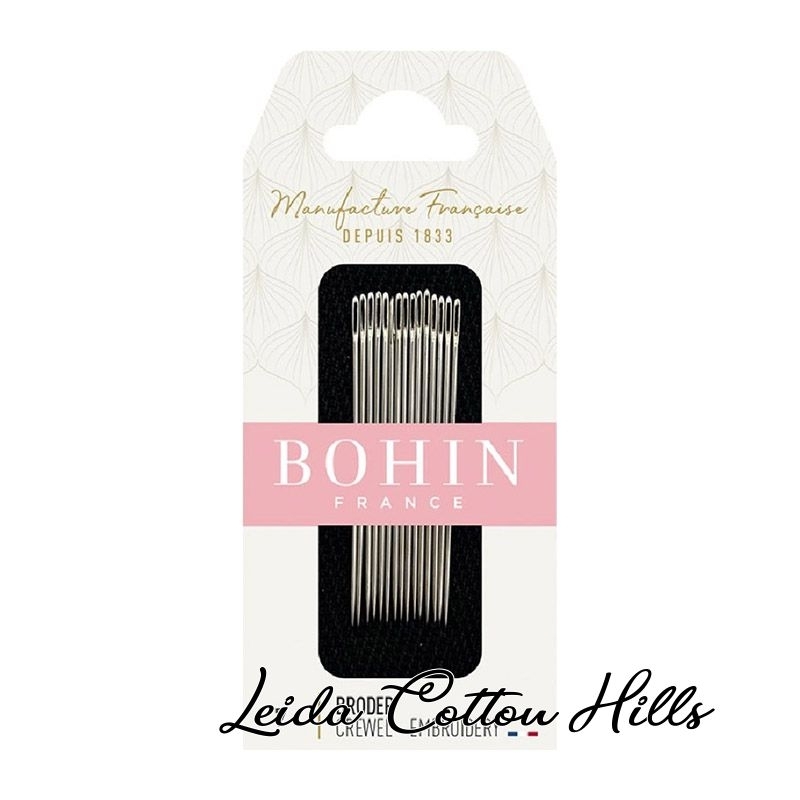 Agujas para bordar N.º 7 de Bohin ∙ Leida Cotton Hills