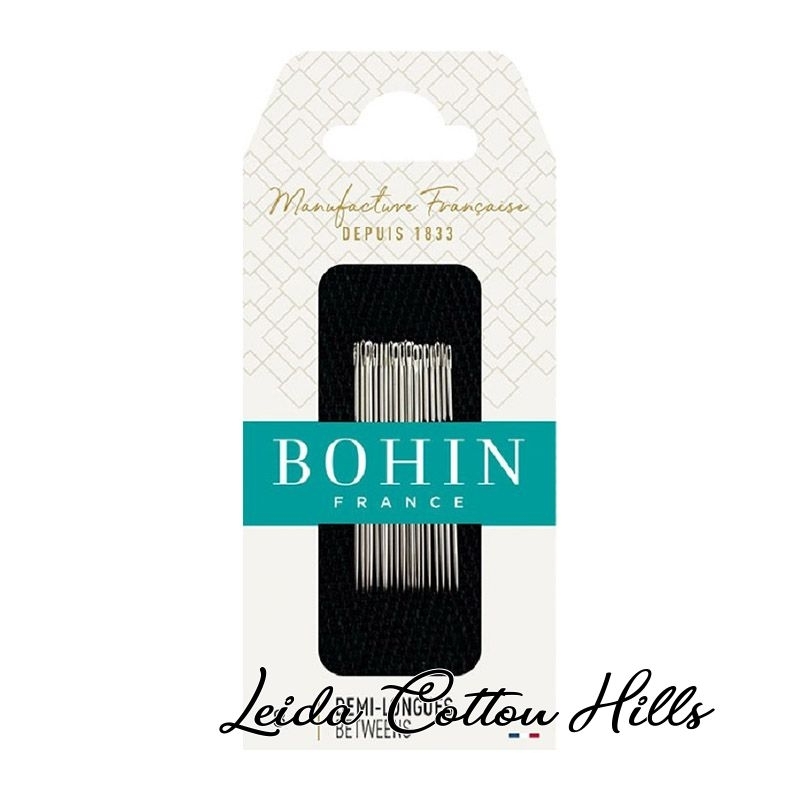Agujas mediana para acolchar N.º 8 de Bohin ∙ Leida Cotton Hills