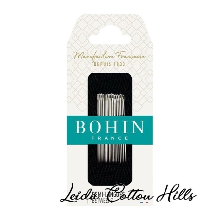 Agujas mediana para acolchar N.º 8 de Bohin ∙ Leida Cotton Hills
