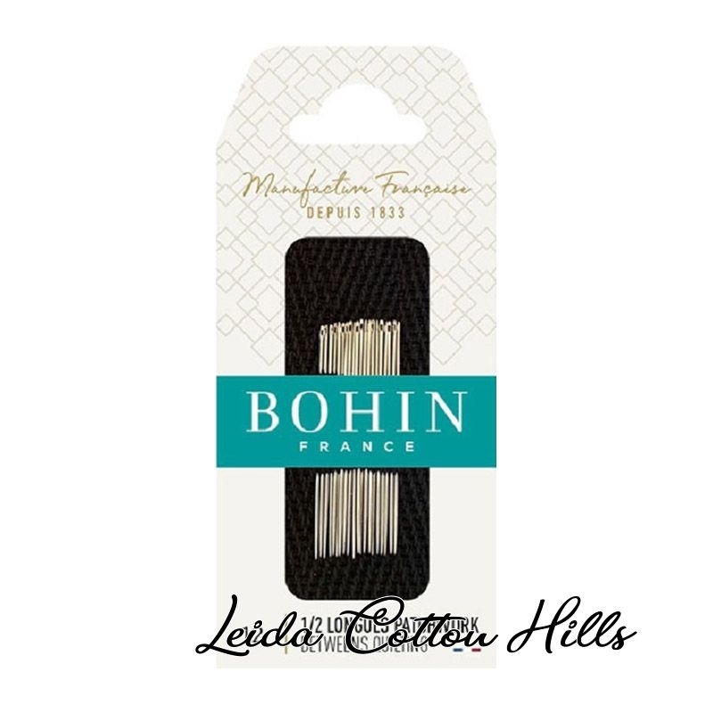 Agujas mediana para acolchar N.º 12 de Bohin ∙ Leida Cotton Hills