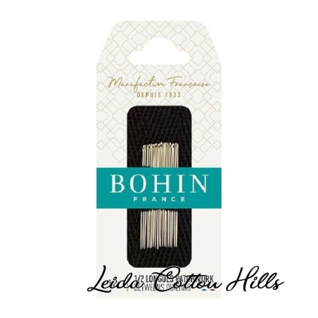 Agujas mediana para acolchar N.º 12 de Bohin ∙ Leida Cotton Hills