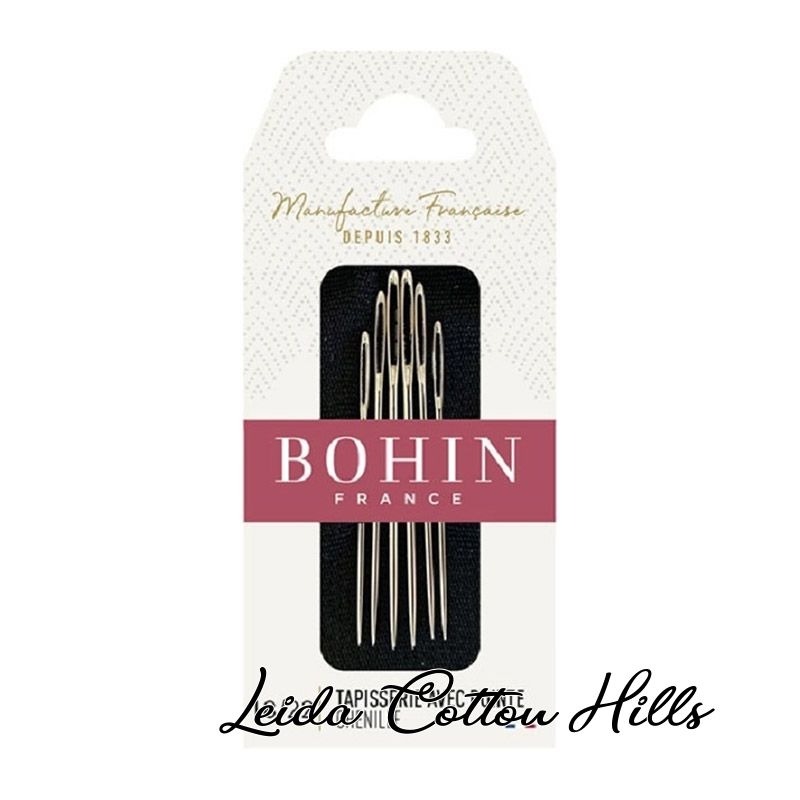 Agujas para bordar con ojo grande Surtido 18-22 de Bohin ∙ Leida Cotton Hills