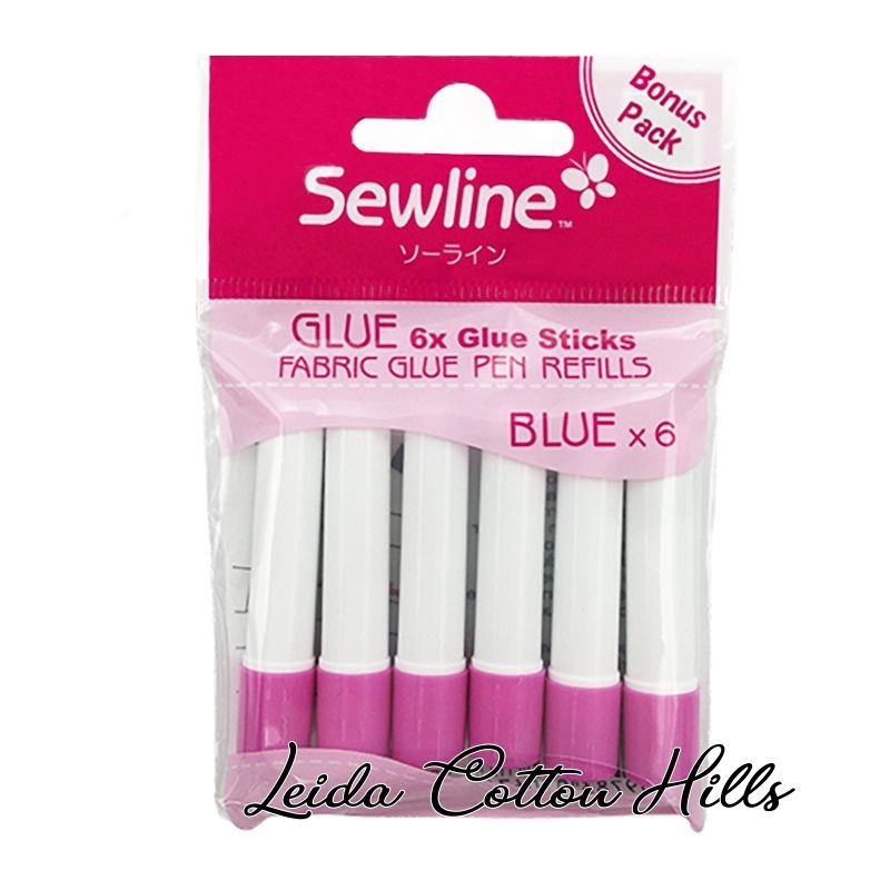 Barras azules de pegamento temporal 6 uds. de Sewline ∙ Leida Cotton Hills