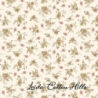 Tela trasera para patchwork con rosas sobre color blanco roto ∙ Leida Cotton Hills