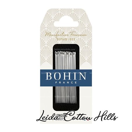 ? Agujas largas afiladas para coser sharps - Bohin  ∙ Leida Cotton Hills