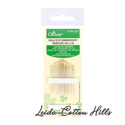 ? Agujas oro dorado para bordar - Clover ∙ Leida Cotton Hills