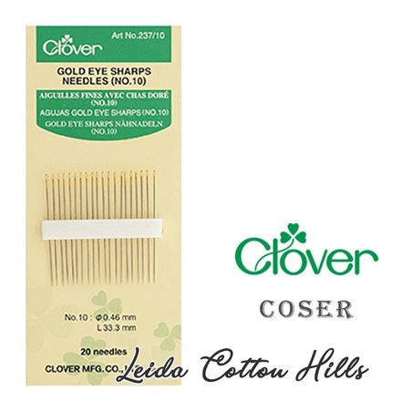 ? Agujas afiladas oro dorado para coser sharps - Clover ∙ Leida Cotton Hills