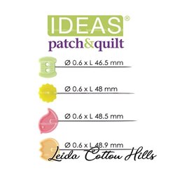 Alfileres para patchwork con cabeza decorada ∙ Leida Cotton Hills